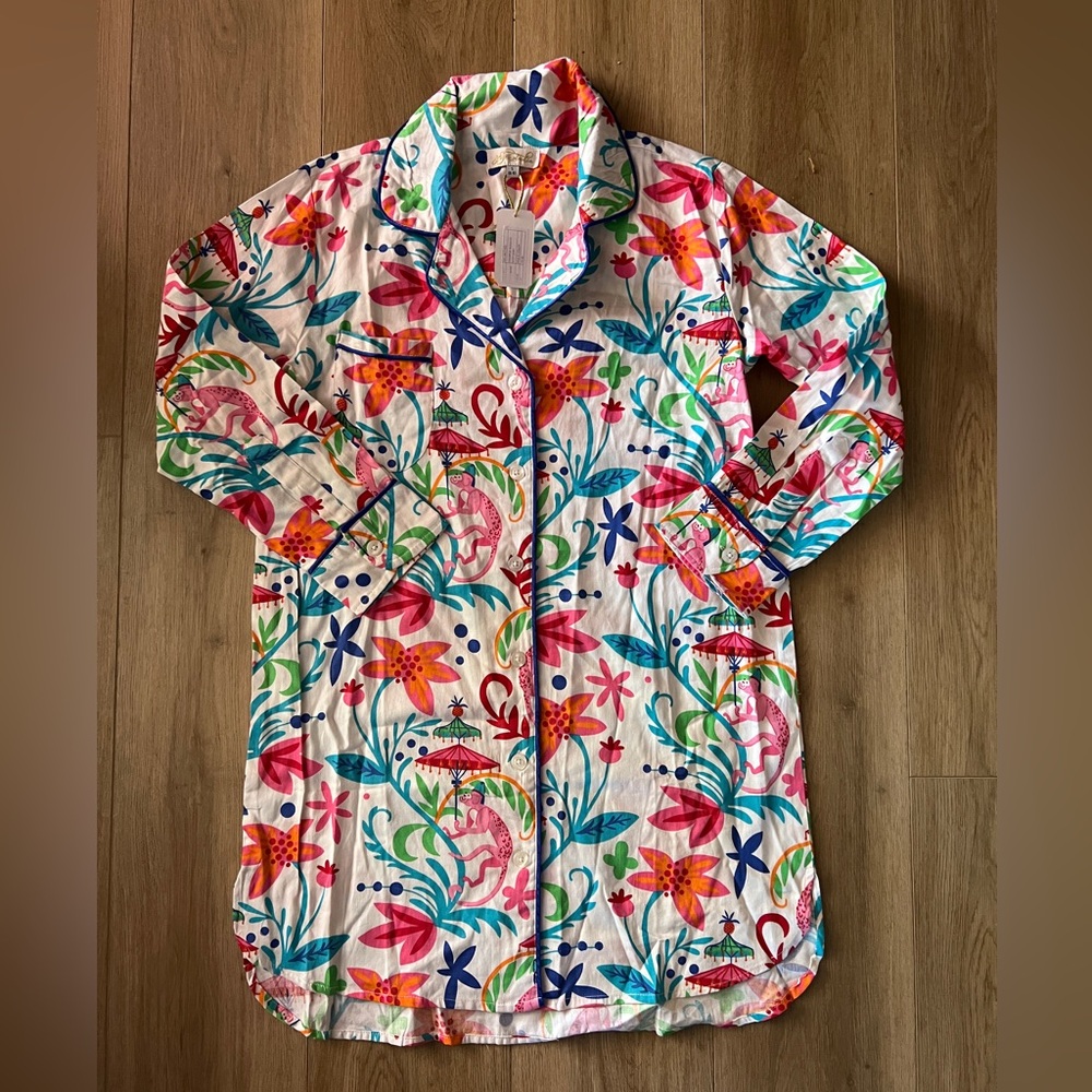Jaye’s Studio Colorful Monkey Sleep Dress